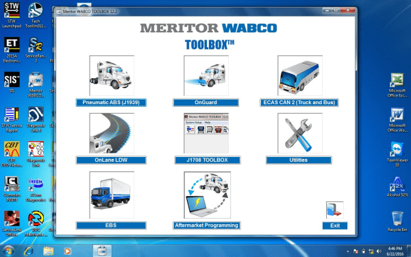 Panasonic CF53 laptop installed Heavy Duty Diagnostic software for Cat Cummins Detroit Mack Volvo International Hino Paccar Perkins John Deere Allison Isuzu JPRO - Image 8