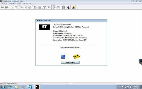 Panasonic CF53 laptop installed Heavy Duty Diagnostic software for Cat Cummins Detroit Mack Volvo International Hino Paccar Perkins John Deere Allison Isuzu JPRO - Image 3