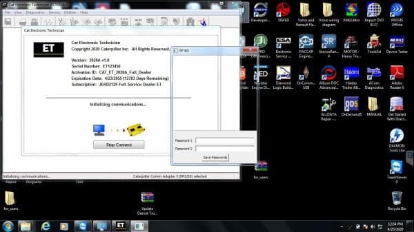 Panasonic CF53 laptop installed Heavy Duty Diagnostic software for Cat Cummins Detroit Mack Volvo International Hino Paccar Perkins John Deere Allison Isuzu JPRO - Image 4