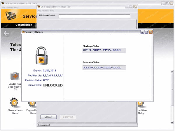 JCB SECURITY UNLOCK KEY CALCULATOR - Image 2