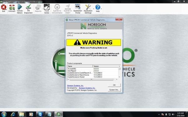Panasonic CF53 laptop installed Heavy Duty Diagnostic software for Cat Cummins Detroit Mack Volvo International Hino Paccar Perkins John Deere Allison Isuzu JPRO - Image 2