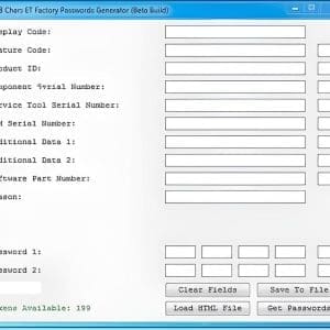 CAT FACTORY PASSWORD GENERATOR